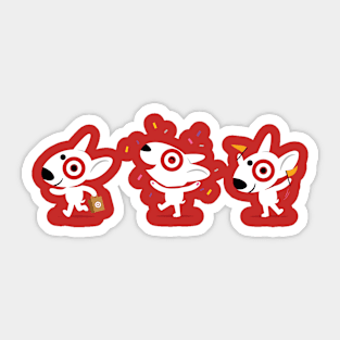 Happy Bullseye Dogs Team Member Sticker